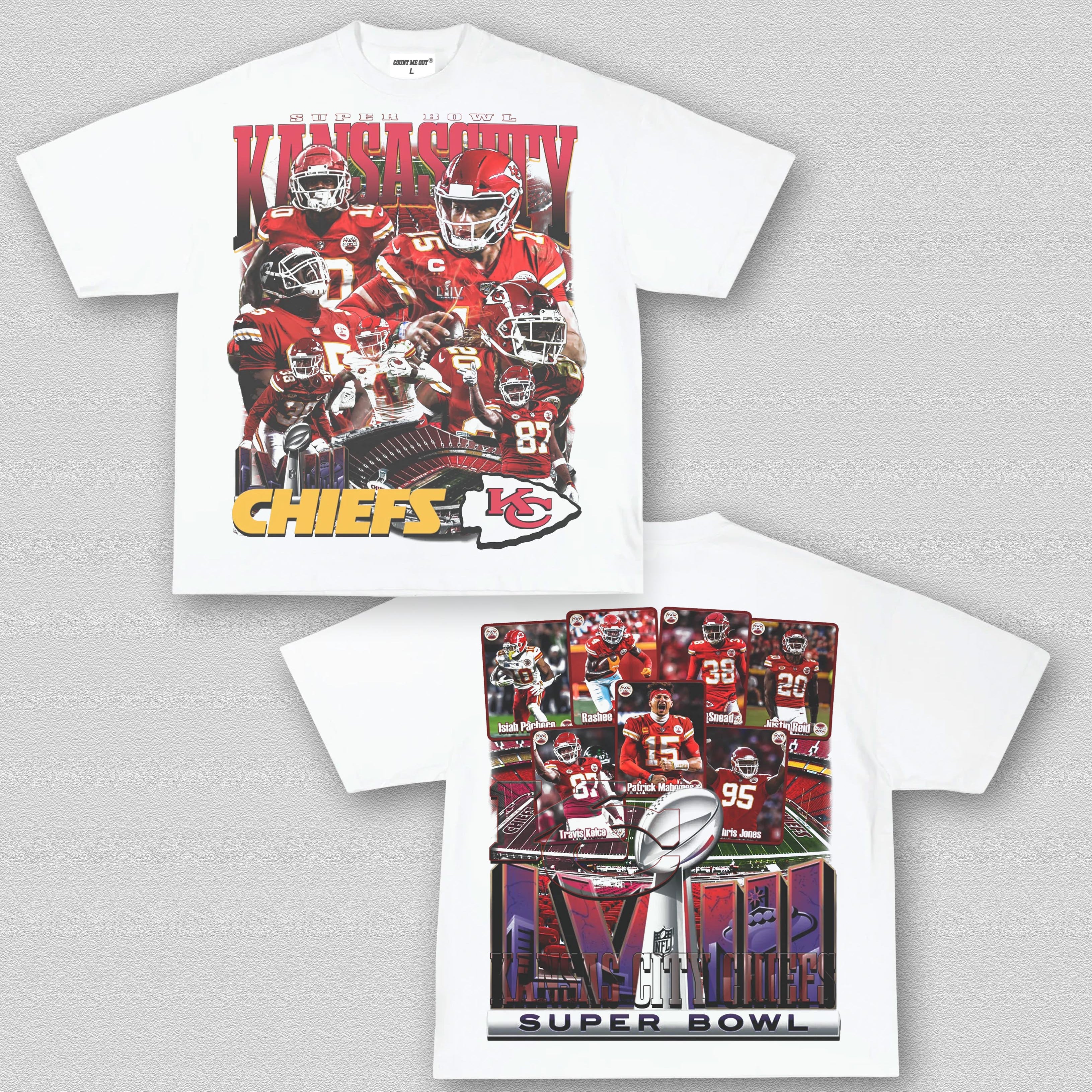 COUNTMEOUT KC CHIEFS - SB LVIII TEE