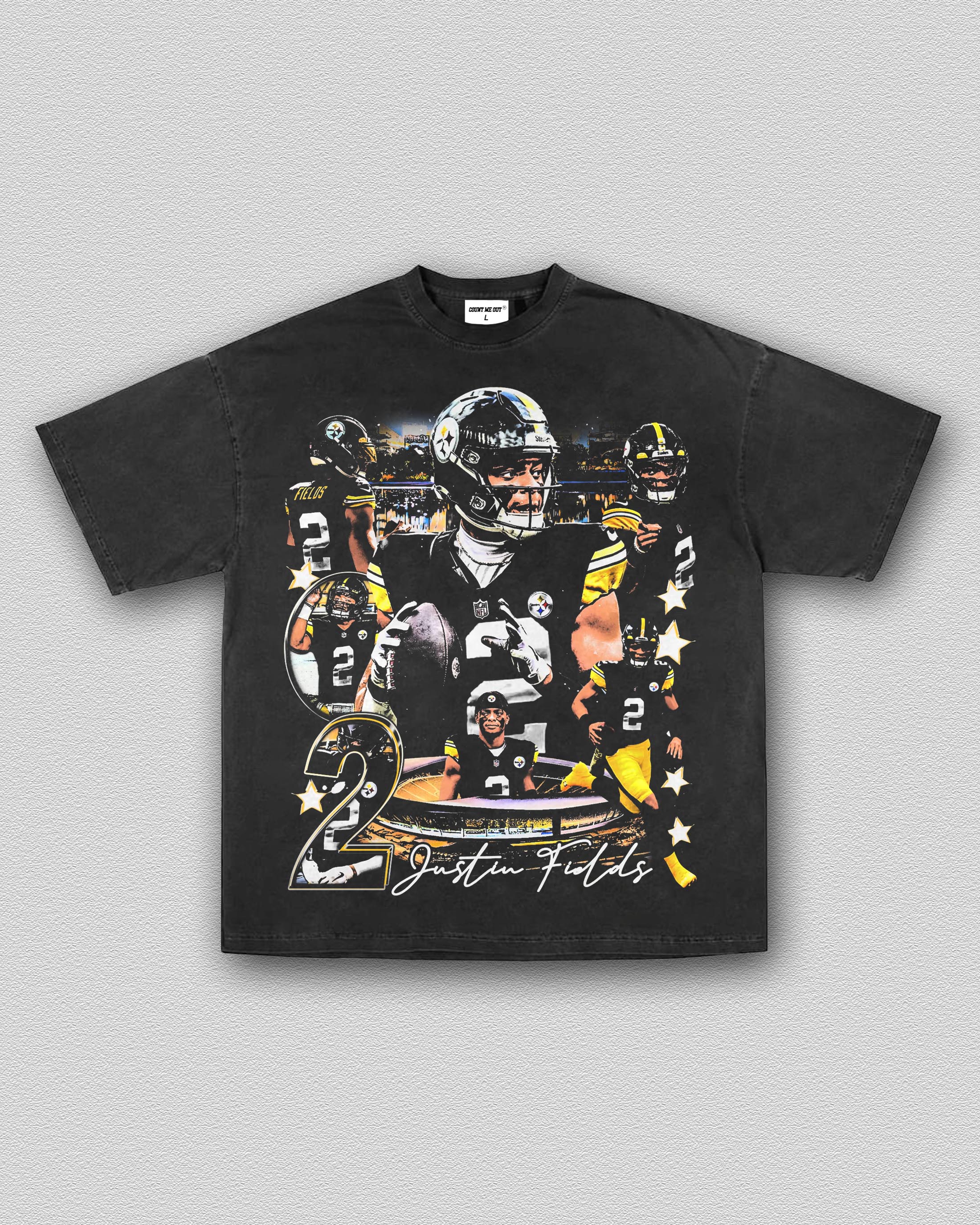 COUNTMEOUT JUSTIN FIELDS - STEELERS TEE