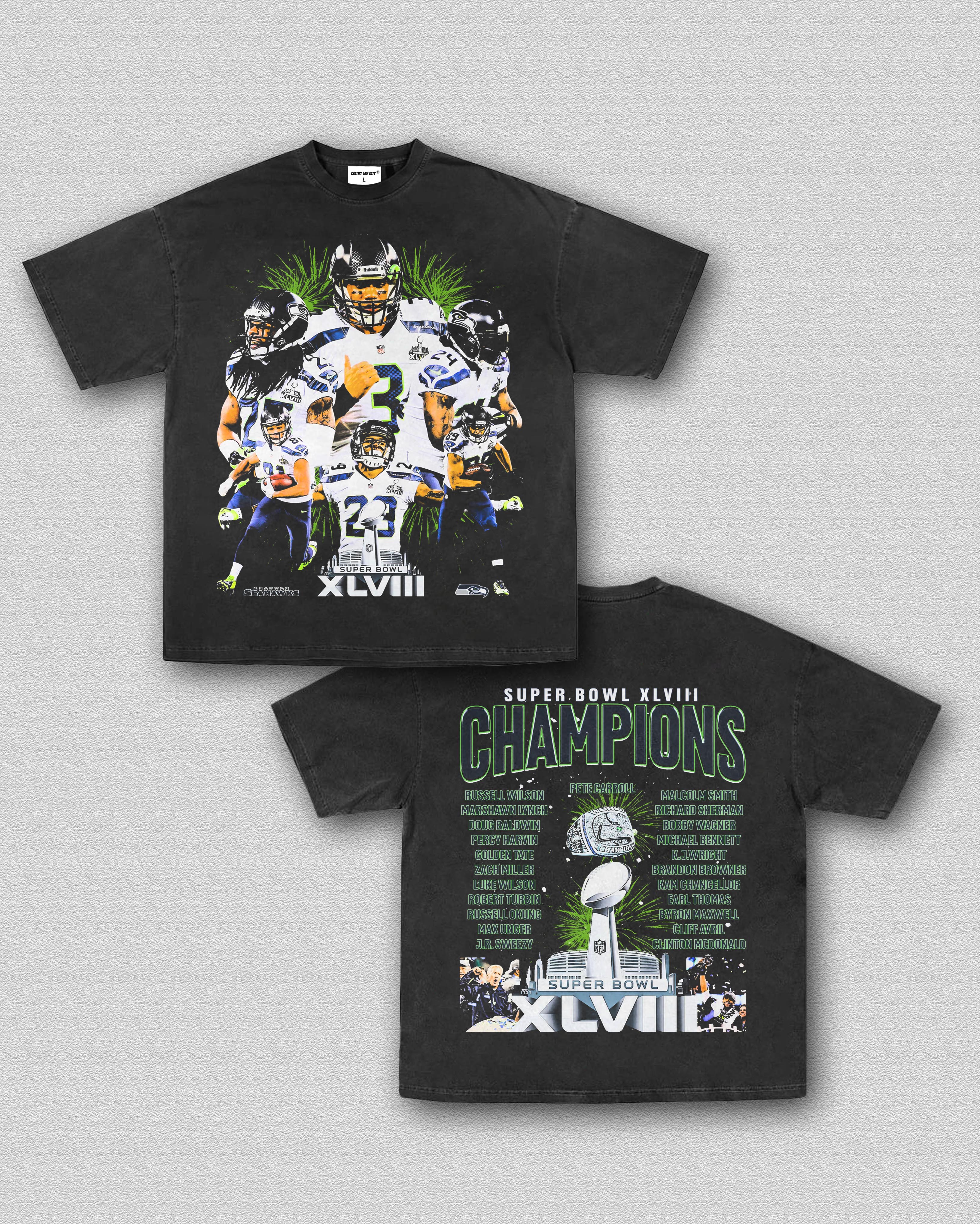 COUNTMEOUT SUPER BOWL XLVIII CHAMPS - SEAHAWKS TEE