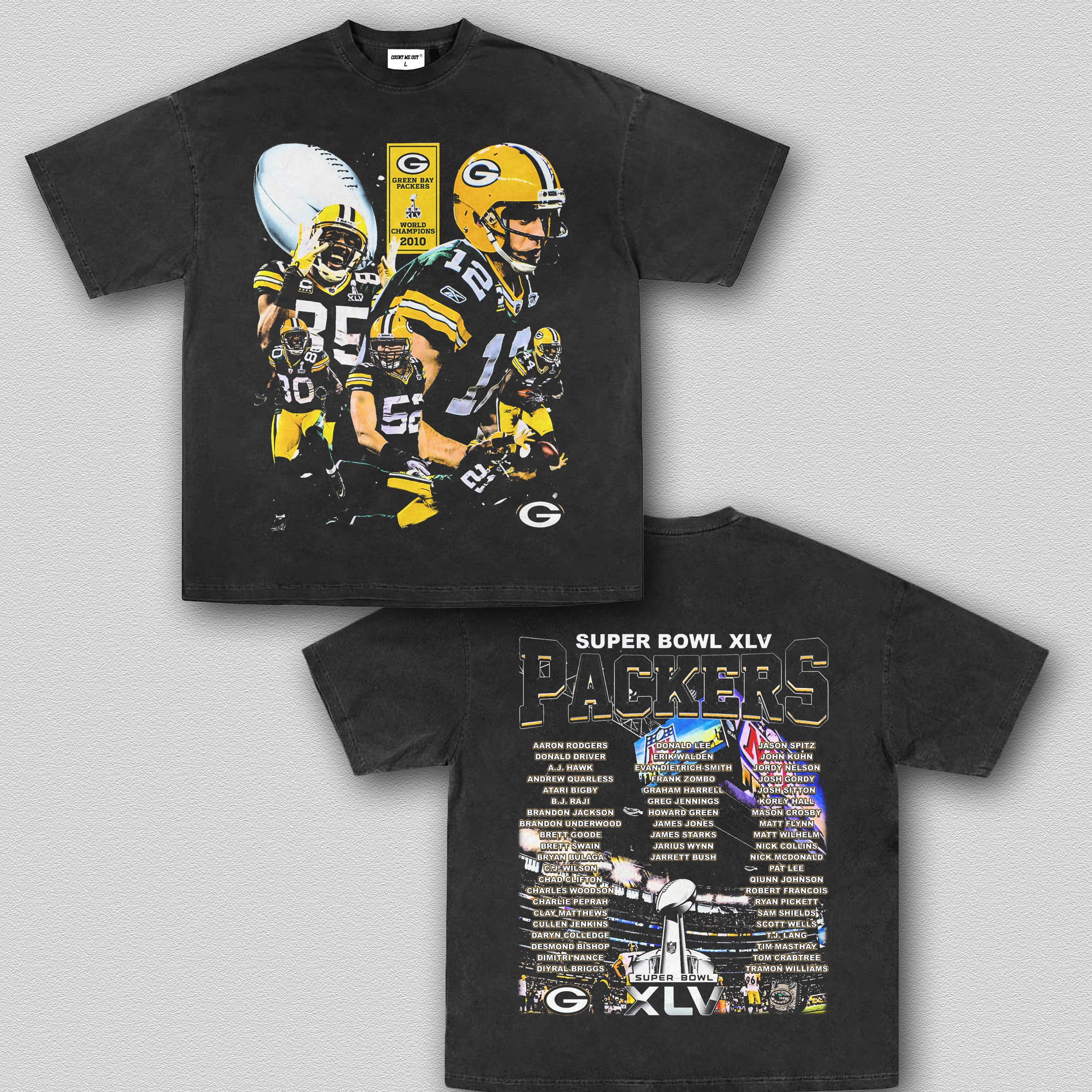 COUNTMEOUT SUPER BOWL XLV CHAMPS - PACKERS TEE