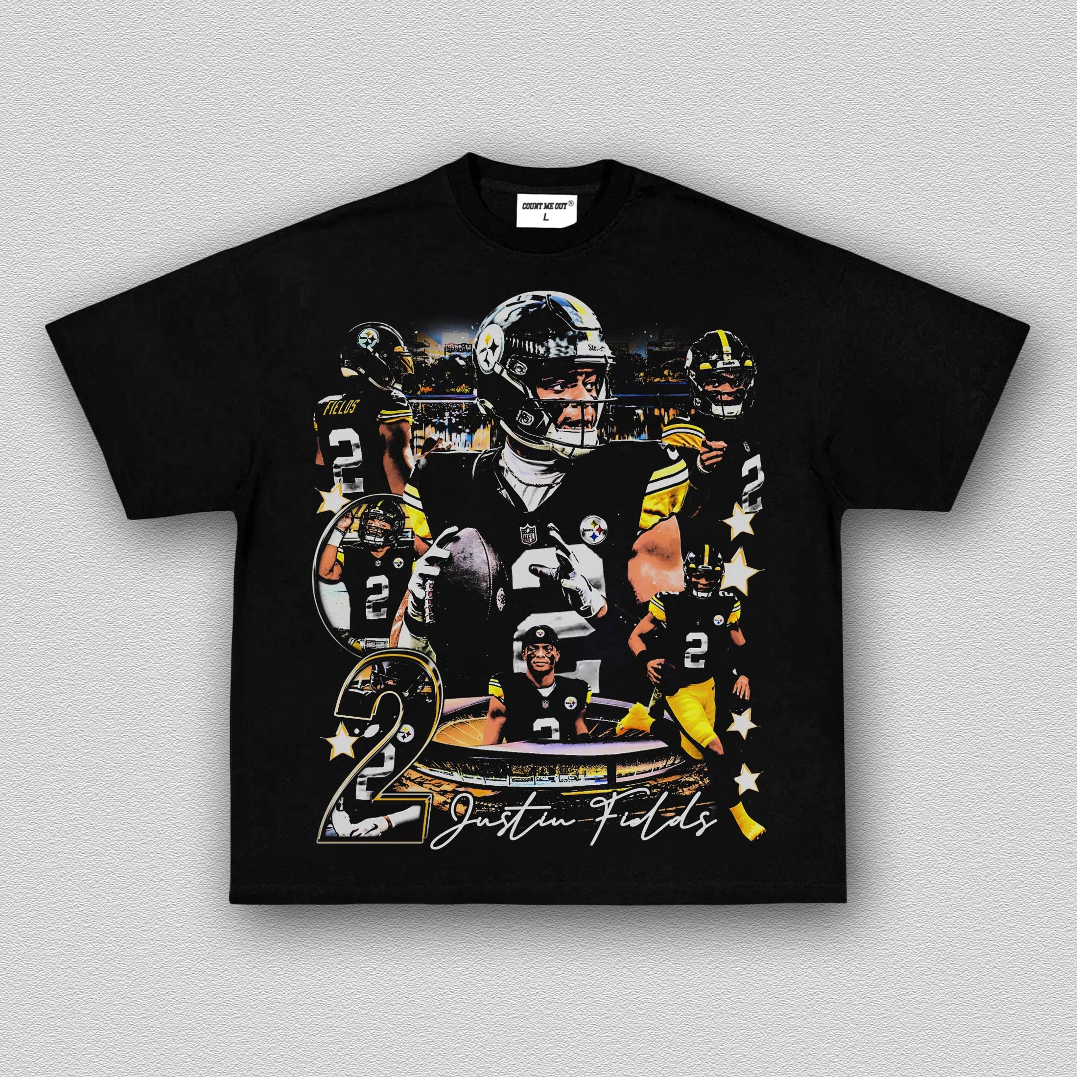 COUNTMEOUT JUSTIN FIELDS - STEELERS TEE