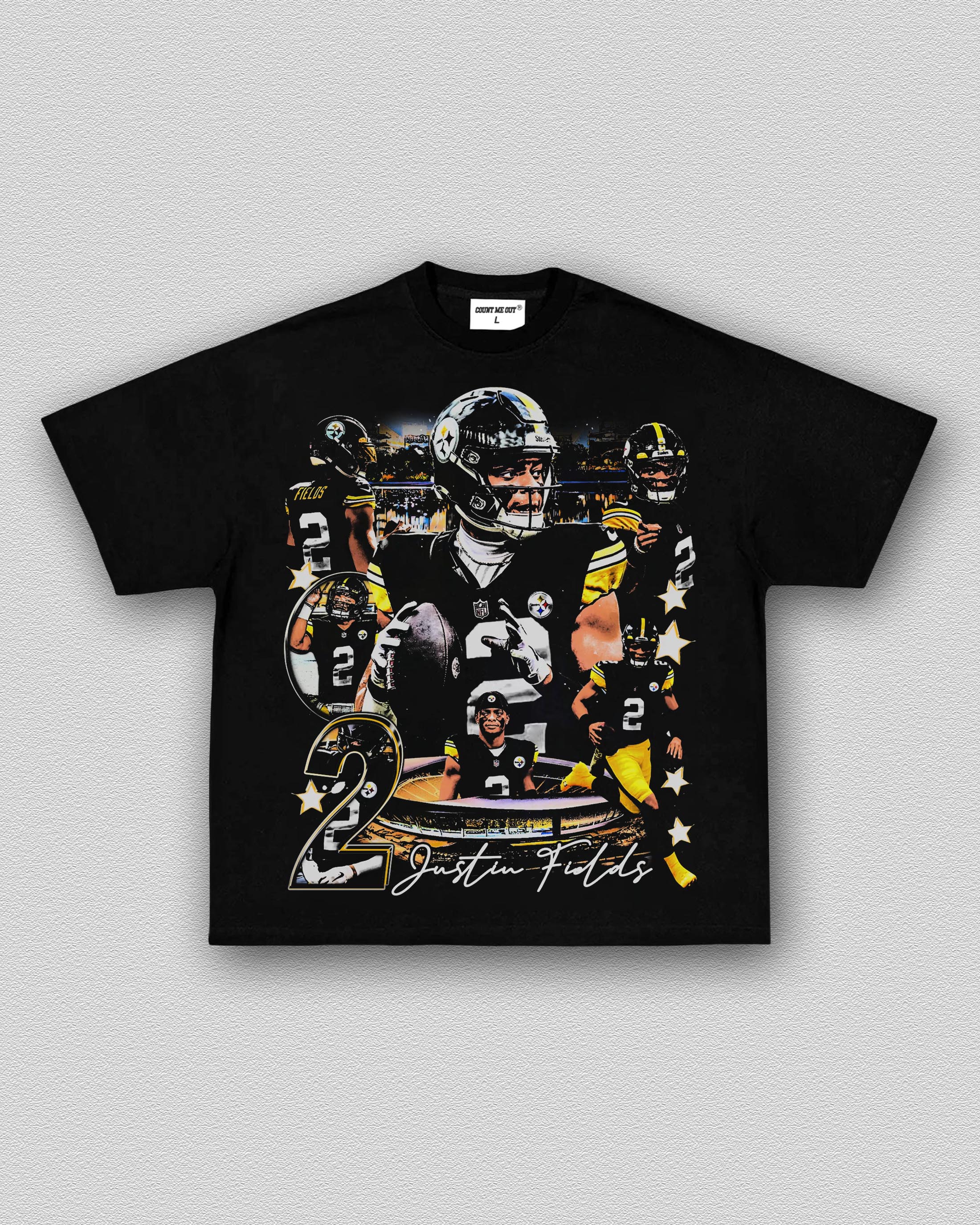 COUNTMEOUT JUSTIN FIELDS - STEELERS TEE