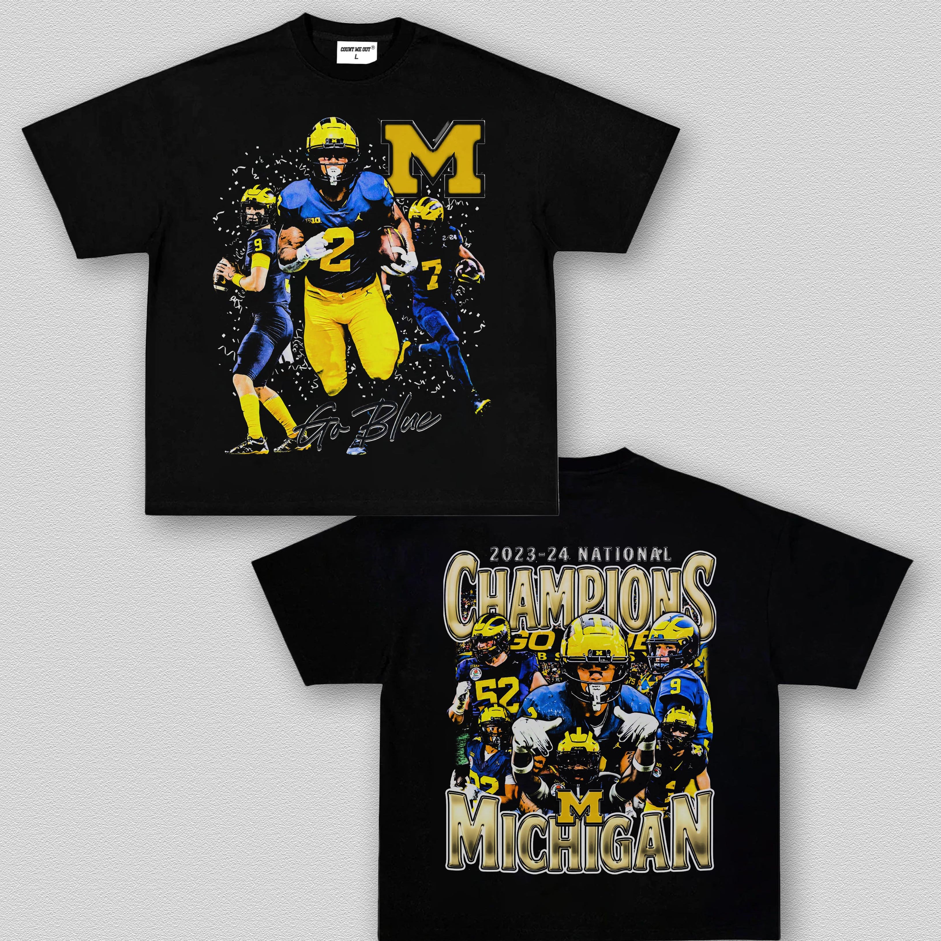 COUNTMEOUT 2023-24 NATIONAL CHAMPS - MICHIGAN TEE