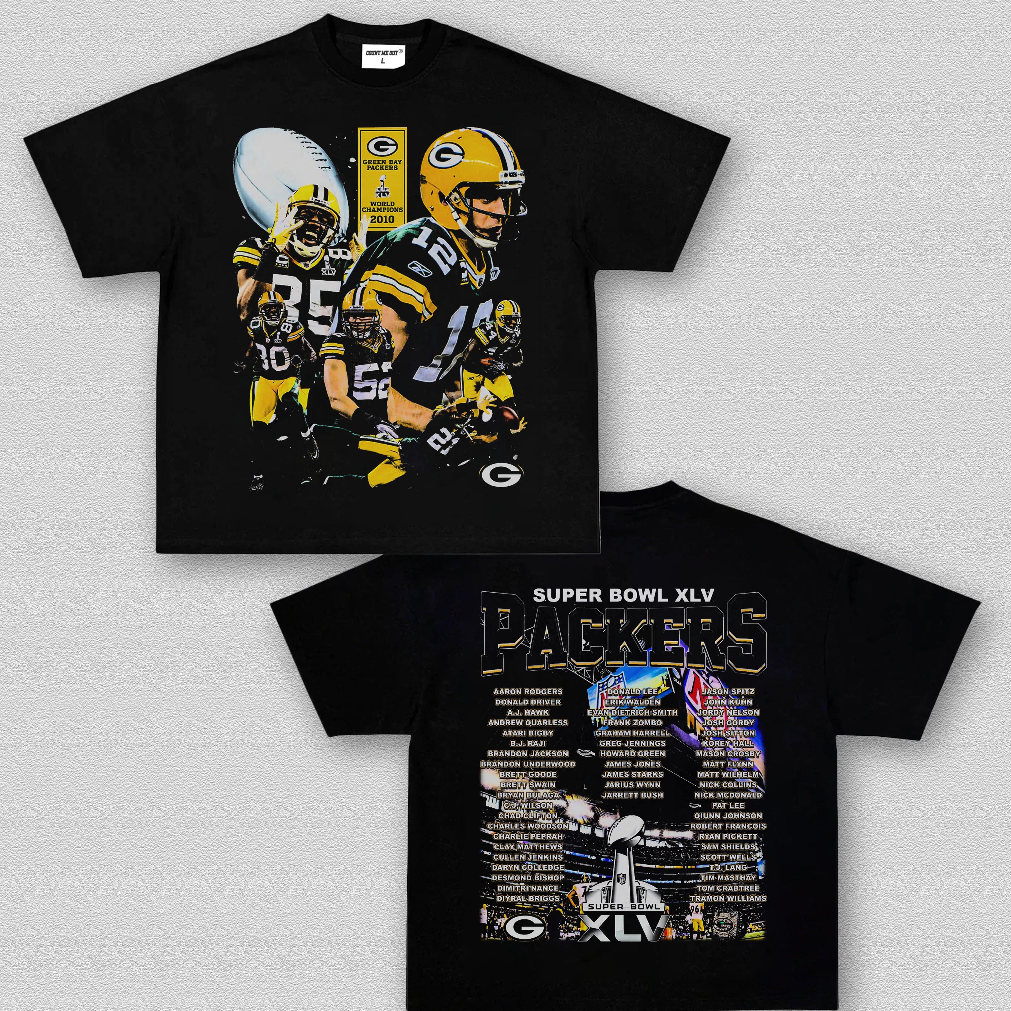 COUNTMEOUT SUPER BOWL XLV CHAMPS - PACKERS TEE