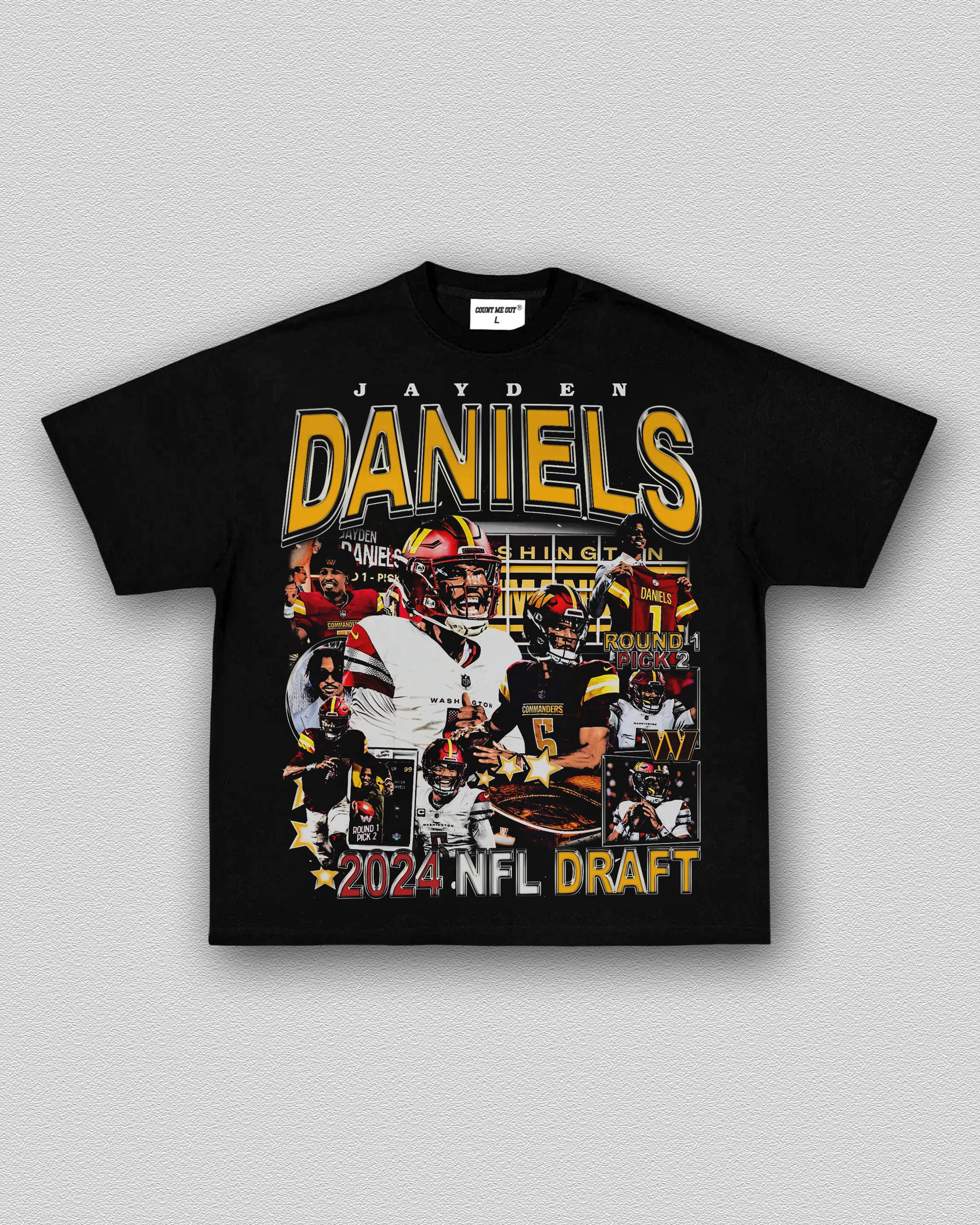 COUNTMEOUT JAYDEN DANIELS - COMMANDERS TEE