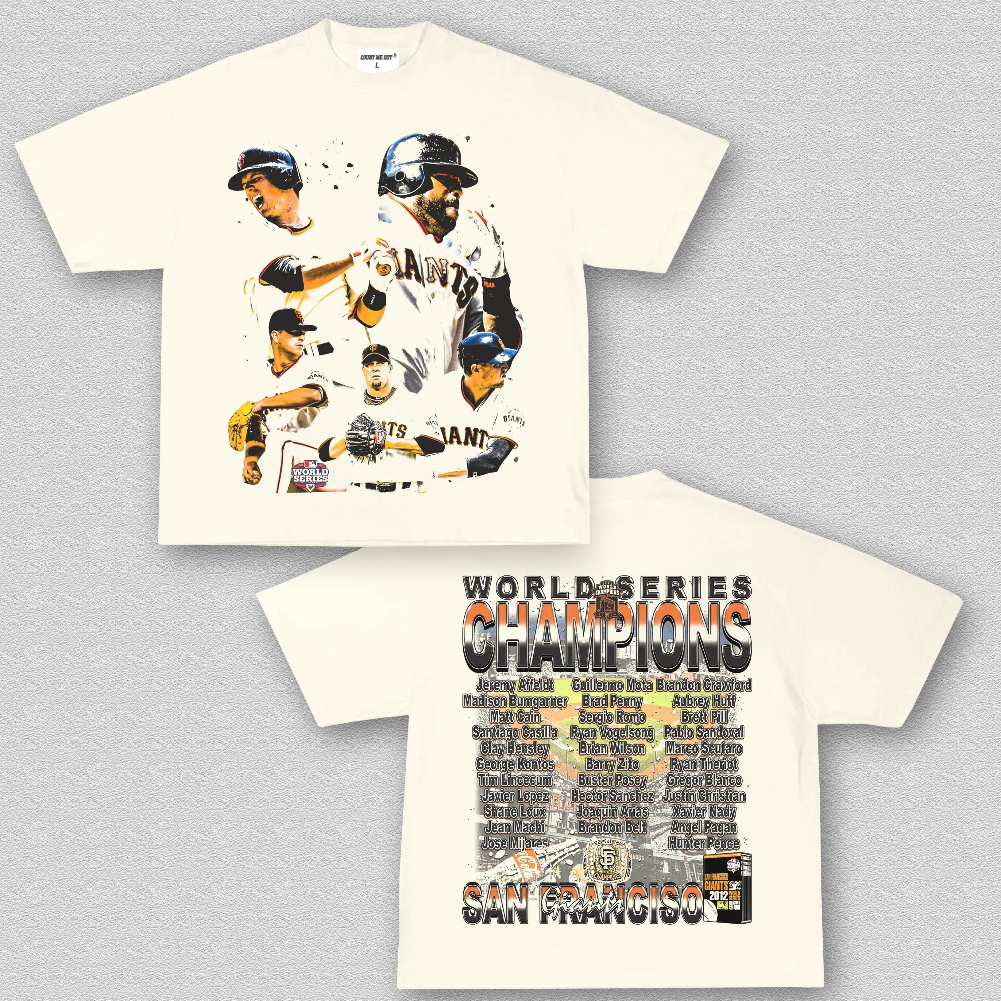 COUNTMEOUT 2012 WORLD SERIES CHAMPS - GIANTS TEE