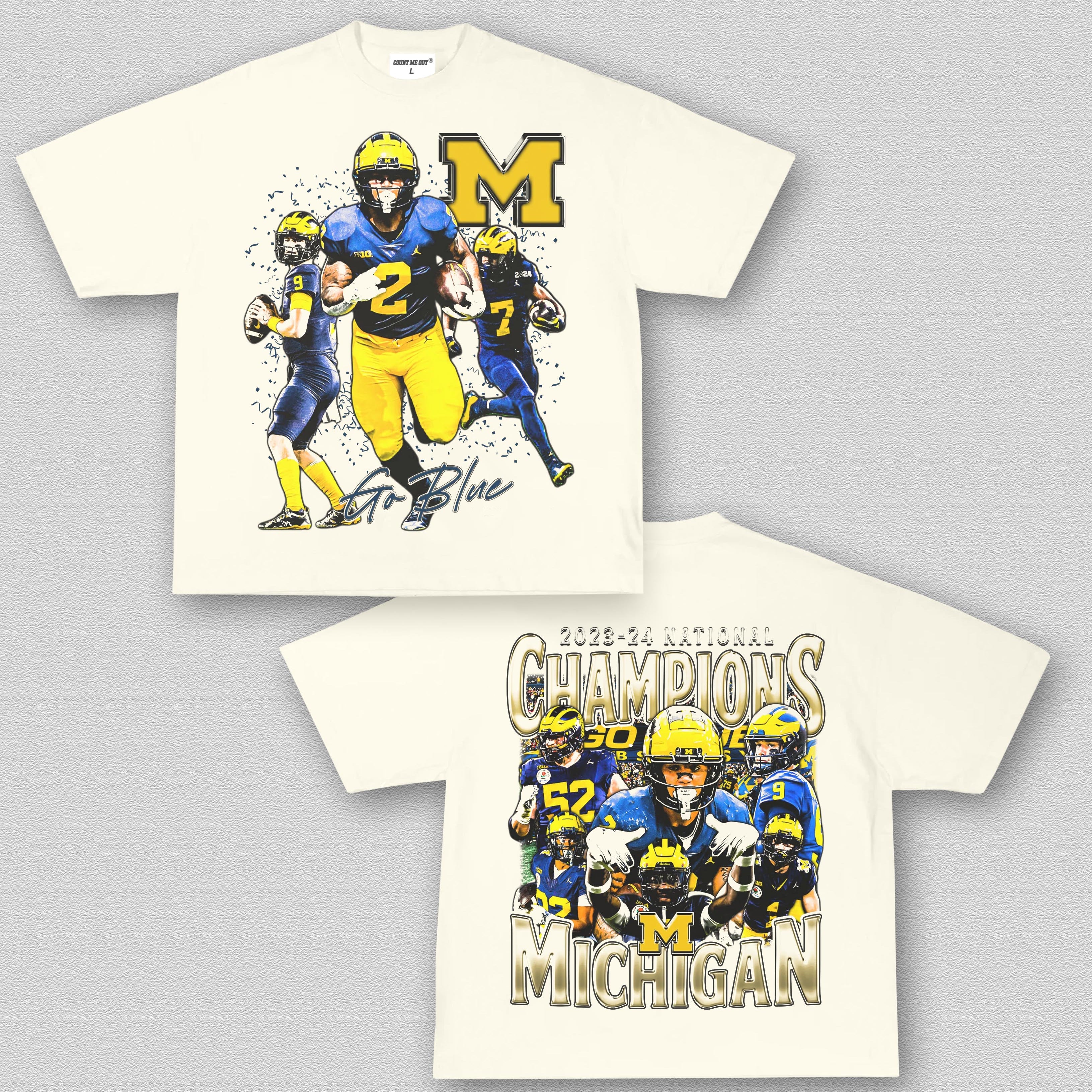 COUNTMEOUT 2023-24 NATIONAL CHAMPS - MICHIGAN TEE