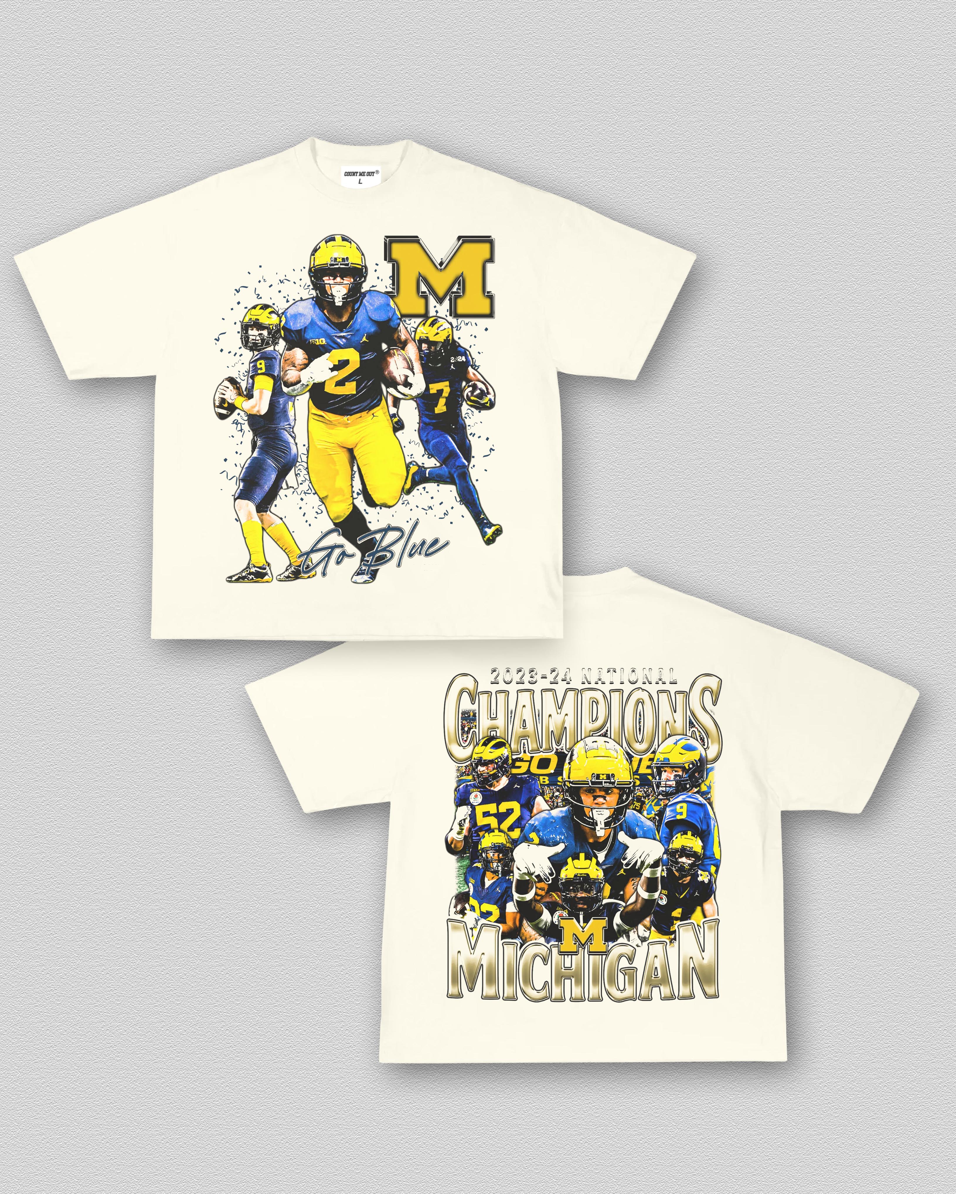 COUNTMEOUT 2023-24 NATIONAL CHAMPS - MICHIGAN TEE